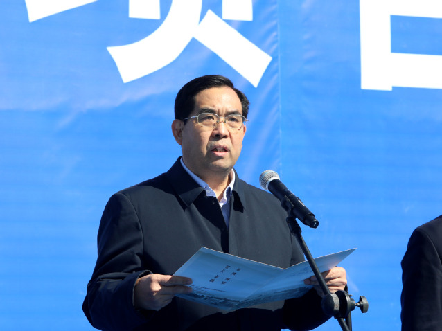 市政府秘书长宗志坚,张店区委书记郭庆,市科技局党组书记,局长熊欣